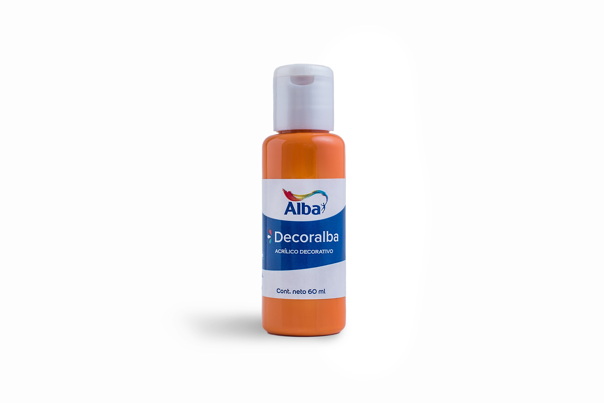 Acrilico decorativo alba 60cc anaranjado 482 - 60 ML - Alba Artística